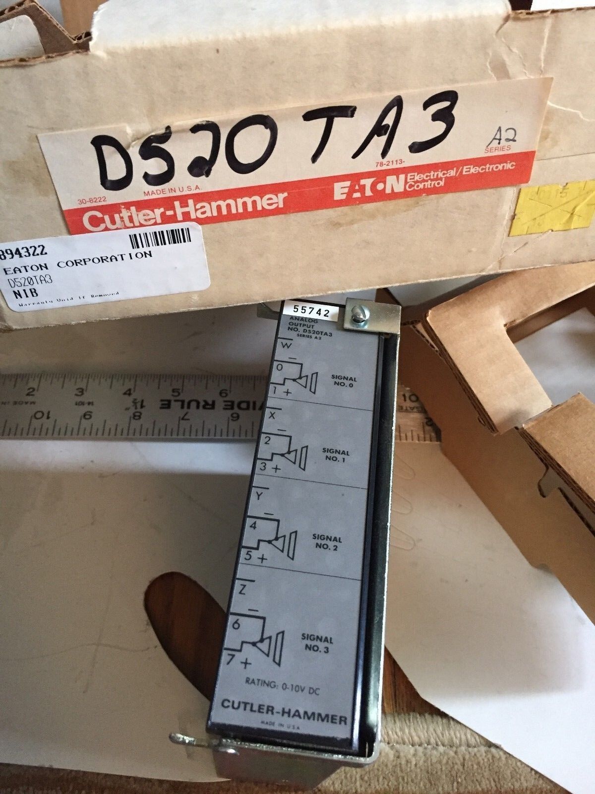 New Cutler-Hammer D520ta3,180115-1A2,Asc1066-10,Ta3,58-5131-3 Eaton Output,Dg