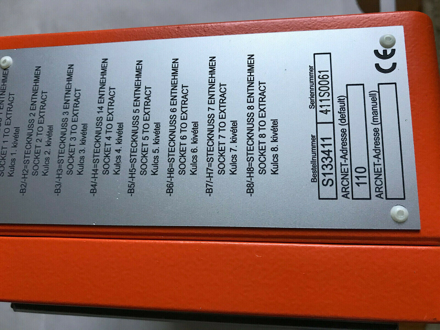 Cleco S133411,Dgd S133411 System Bus 8 Position Socket Tray,110,S 926 353,Sf