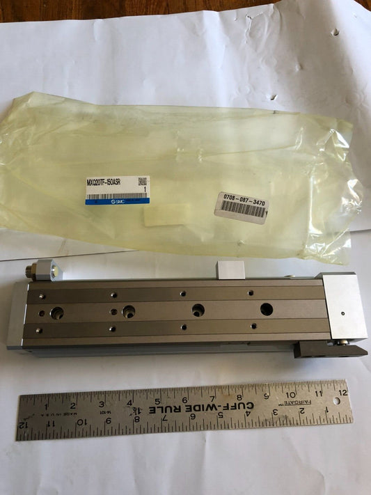 New Smc Mxq20tf-150Asr Pneumatic Slide Table / Guided Cylinder,Mxq20tf 150Asr,Bt