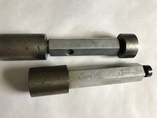 Lot The Pipe Machinery Go No Go Plug Gage Nogo 1.5089 1.5153  1.5260,Ac