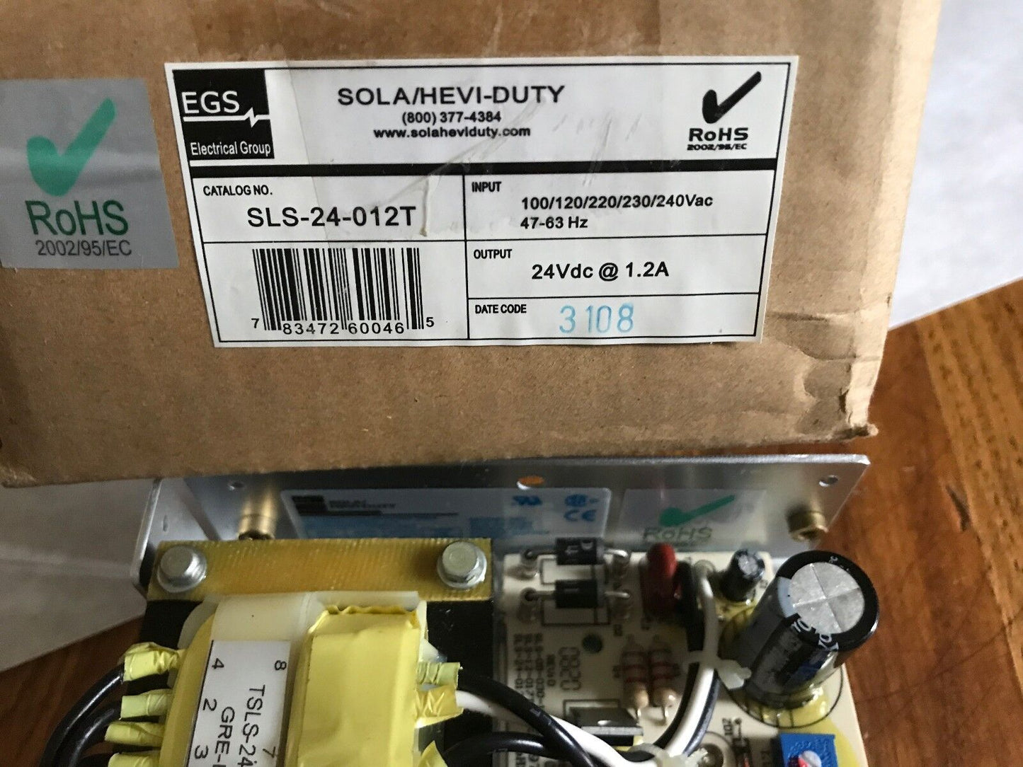 Egs Sls24012t,Sola Sls-24-012T Power Supply,Tsls-24-012T,Gre-B83,Sls-05-0301T,Av