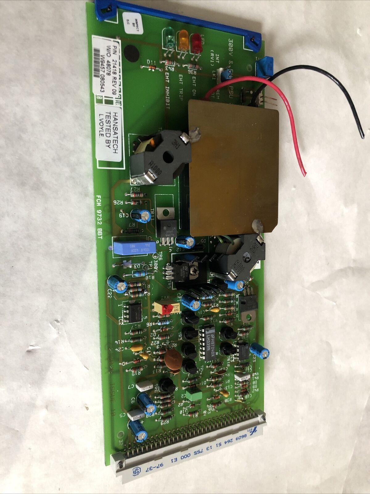 Hansatech 21418 Circuit Board 21418 W/O 48078 Fch 9732 Bbt 21302B  Issue 10,Fi
