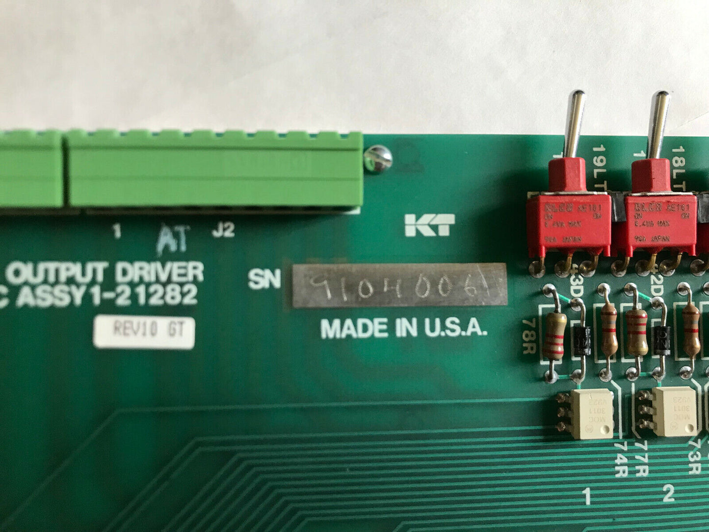 Kt 1-2182 Ac Output Driver Board Ac Output Driver Pc Assy 1-21282 135103,Sl