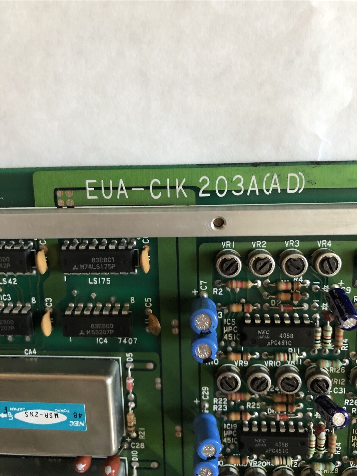 Mitsubishi Eua-Cik203a (Ad) Xps-271 Xps-27I Eua-C1k Plc Board,Fi