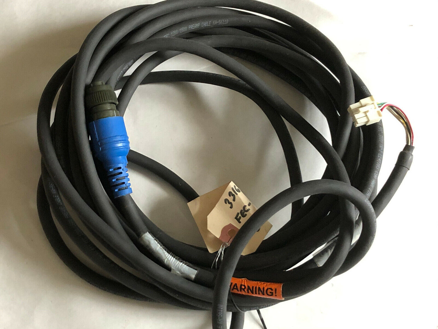 New Robotic Fec S0-22716,Feb-1173-30,J-10260-1 Preamp Encoder Servo Calble,Bu