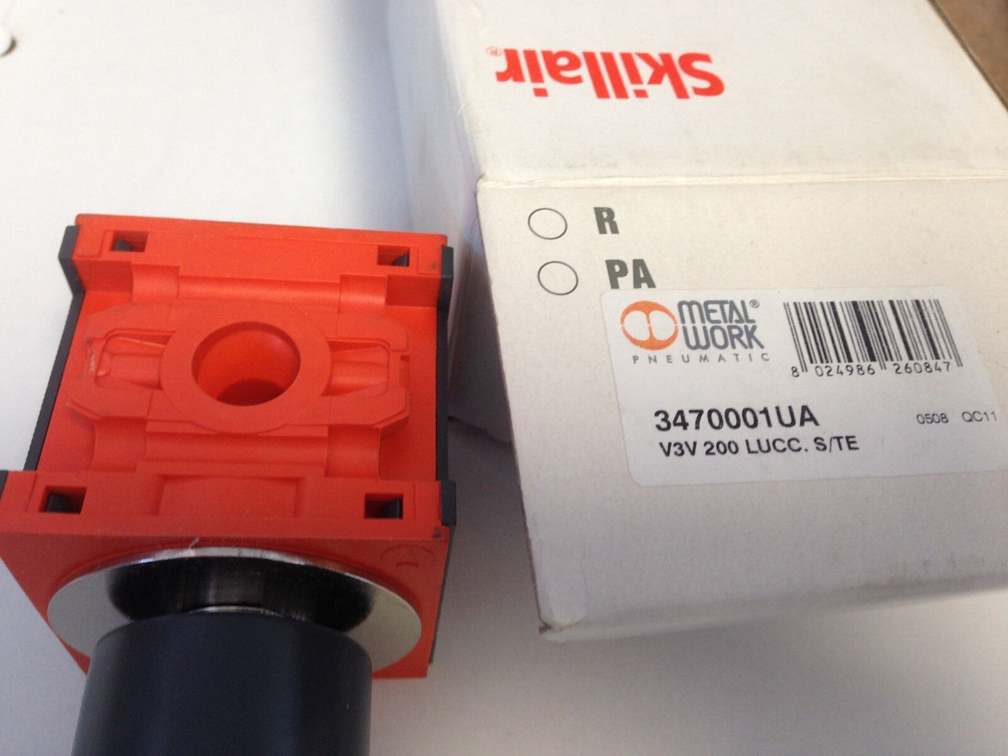 New Metal Work V3v 200, 3470001Ua Pneumatic Lockout Valve, Dg