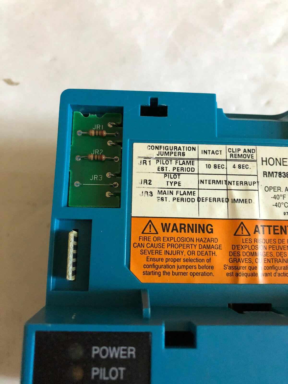 Honeywell Rm7838b1013 Burner Control,Rm7838b 1013,Cw,An