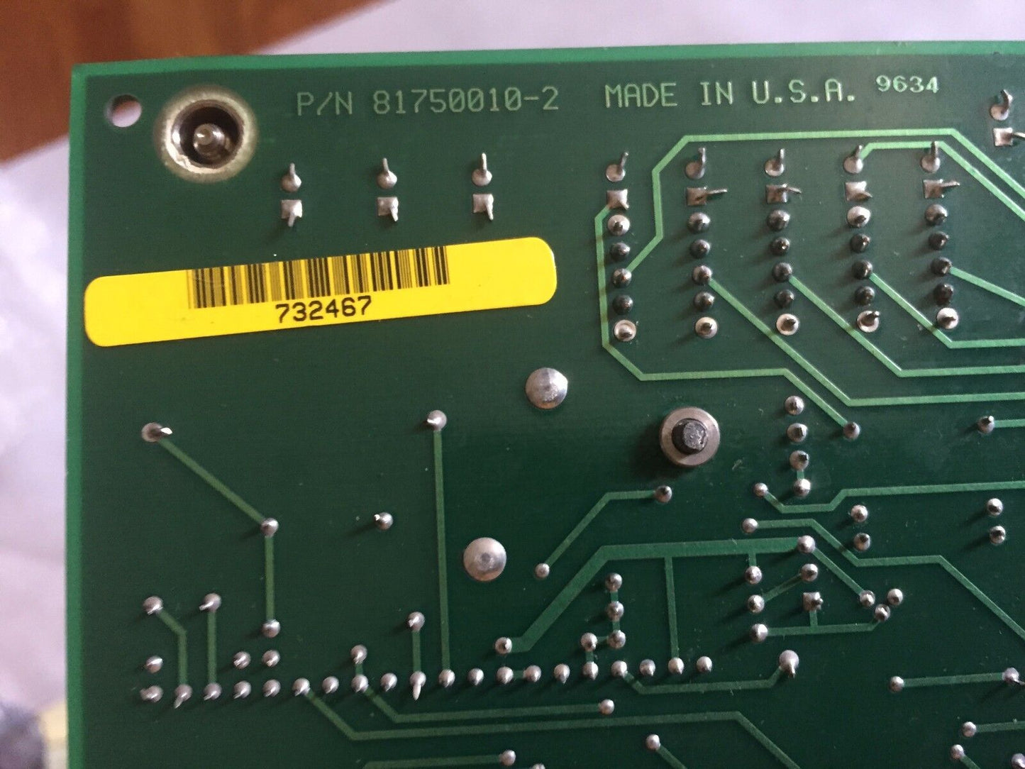 Data Acquisition 81750010-2,817500122 Monitor Labs 81750012 Serial Board Ain8,Ay