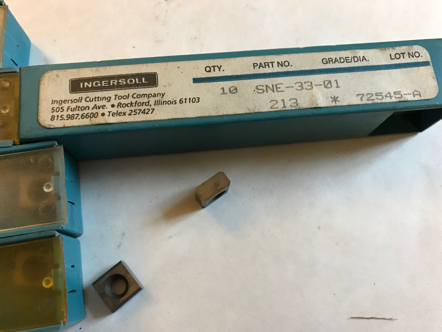 New Lot 50 Ingersoll Sne-33-01,213 Carbide Inserts, Grade: 213 204.02.000.20,Sb