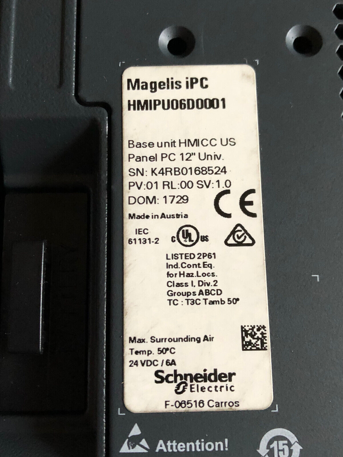 New Schneider Electric Hmipccp160da23p00n00 Magelis Panel Pc,Hmipu06d0001,Al
