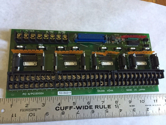 Okuma Pc-4/Pc12002a,M3-843-7 Board Alarm,Okuma Howa Pc-4/Pc12002a,Cw