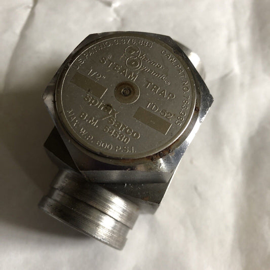 New 1/2" Spirax Sarco Td52 Steam Trap,Bm 54530 Thermo-Dynamic Steam Trap,Eo