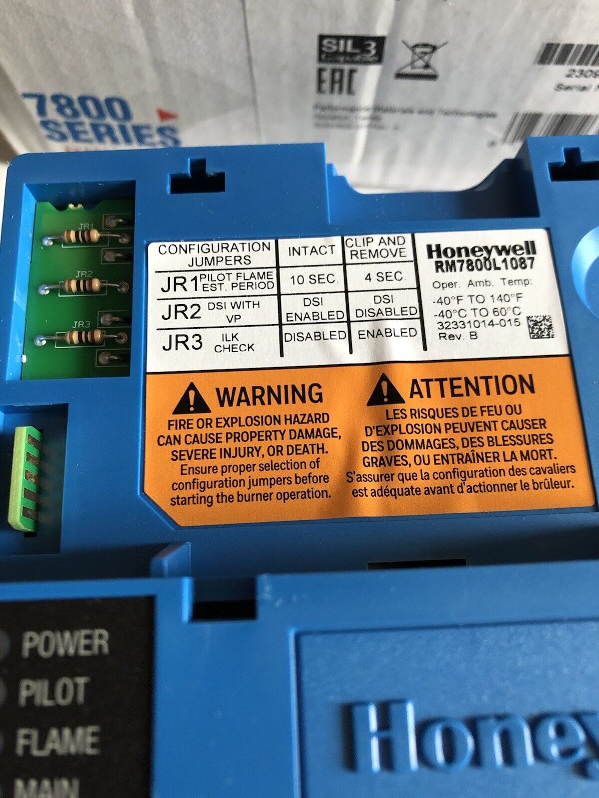 New Honeywell Rm7800l 1087 Burner Primary Controller Rm7800l1087,Rm7800l 1087,Am