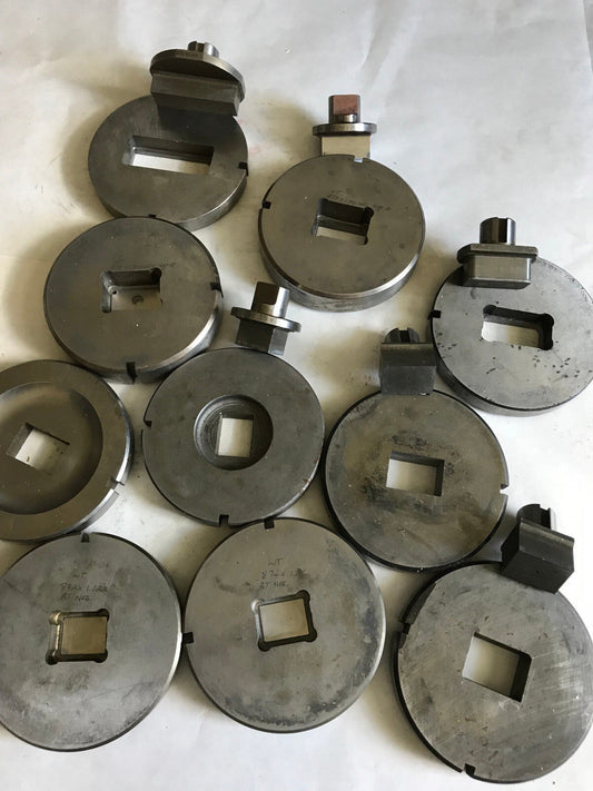 6 Sets Wilson Amada Rectangle Punches Dies .870X1.10,1.00X1.37,Wt .937"X1.375,Ad
