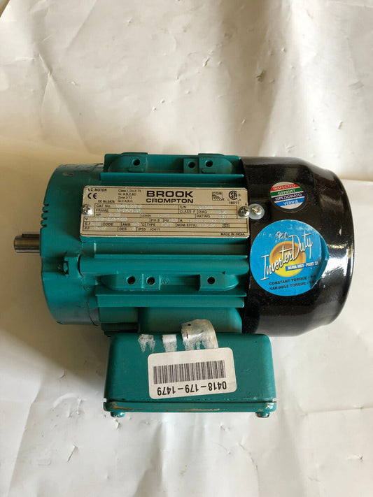 New Brook Crompton Wa6n.25-2,Wa6m.25-2 Inverter Duty Motor. 0.25Hp, 1140Rpm,Aa