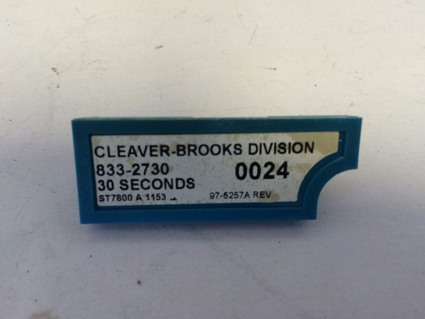 Cleaver Brooks 833-2730 Burner 833-2730 30Seconds Purge Timer,Cs,Ct,Sc,Th