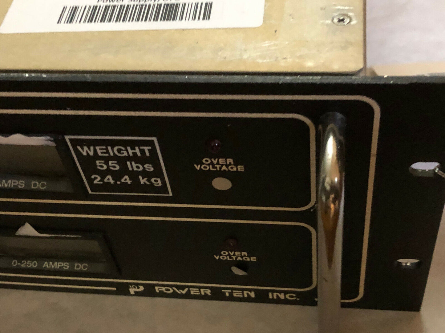 Power Ten 5612D-10/10 Power Supply,190-253 Volt,26 Amps,Viha,Vraw4a,Sf-430832,Be