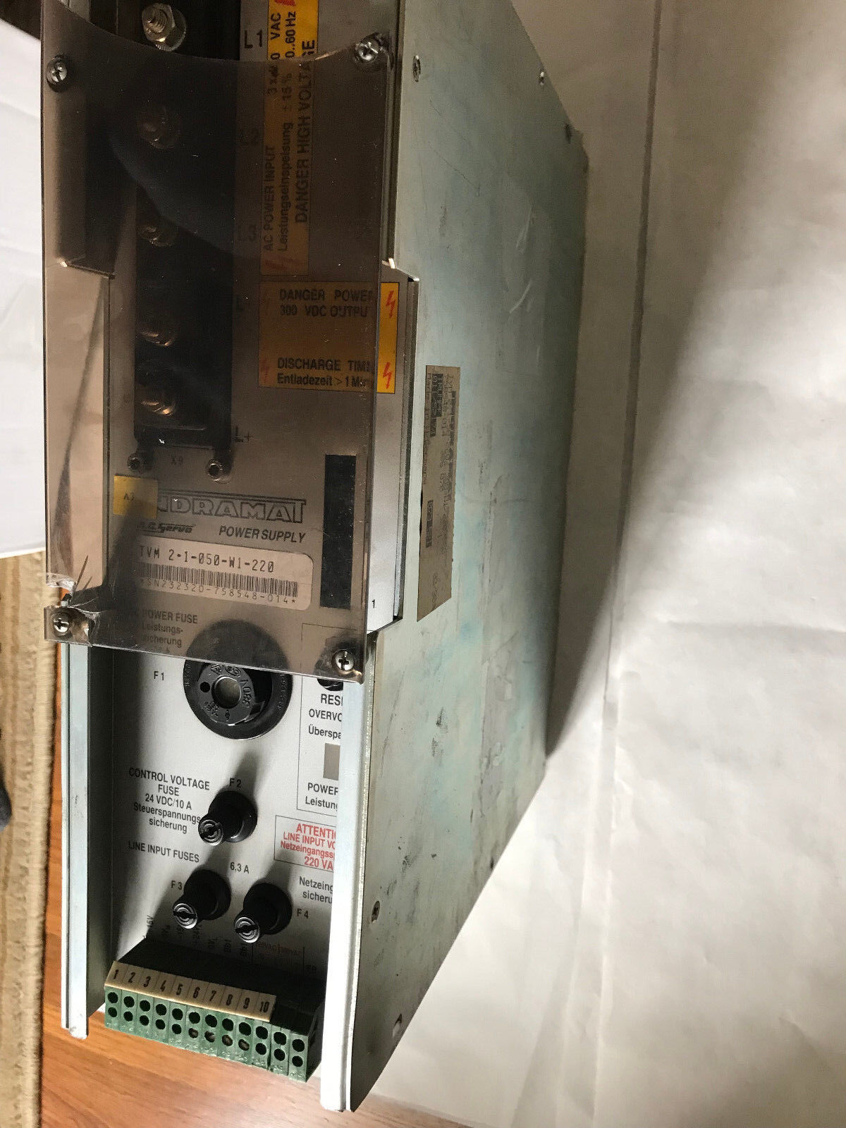 Indramat Tvm 2.1-050-W1-220 Bosch Power Tvm2.1-50-220/300-W1/220/380,Sr