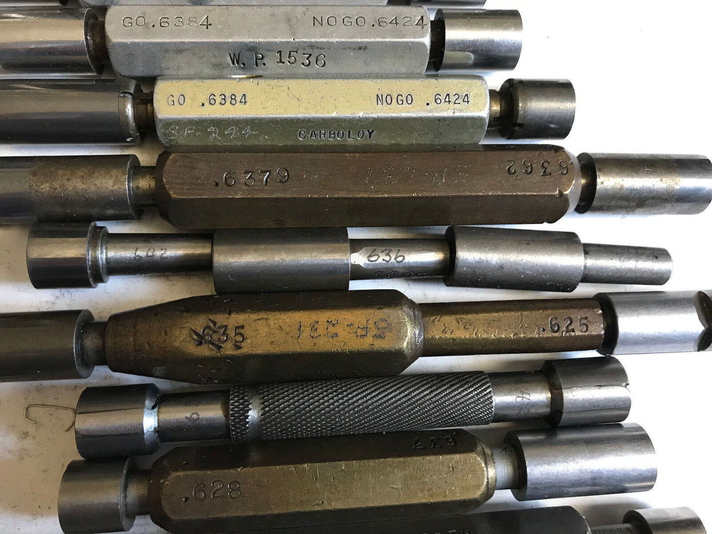 Lot The Pipe Machinery Go No Go Plug Gage .638,.642,.626,.627,.637,.628,.647,Et