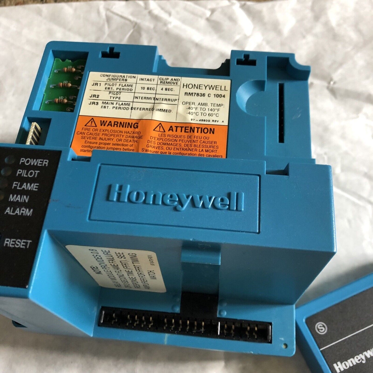 Honeywell Burner Control Rm7838 C 1004,Dynamic Ampli-Check,R7847b1031,Dynamic,Bw