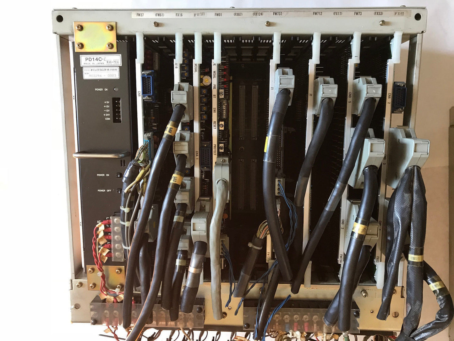 Mitsubishi Meldas-W7c Control Unit,Pd14c-2,Uf01c-2,,Fw712a,Fw737b,Fw37a,Fx16,Ab