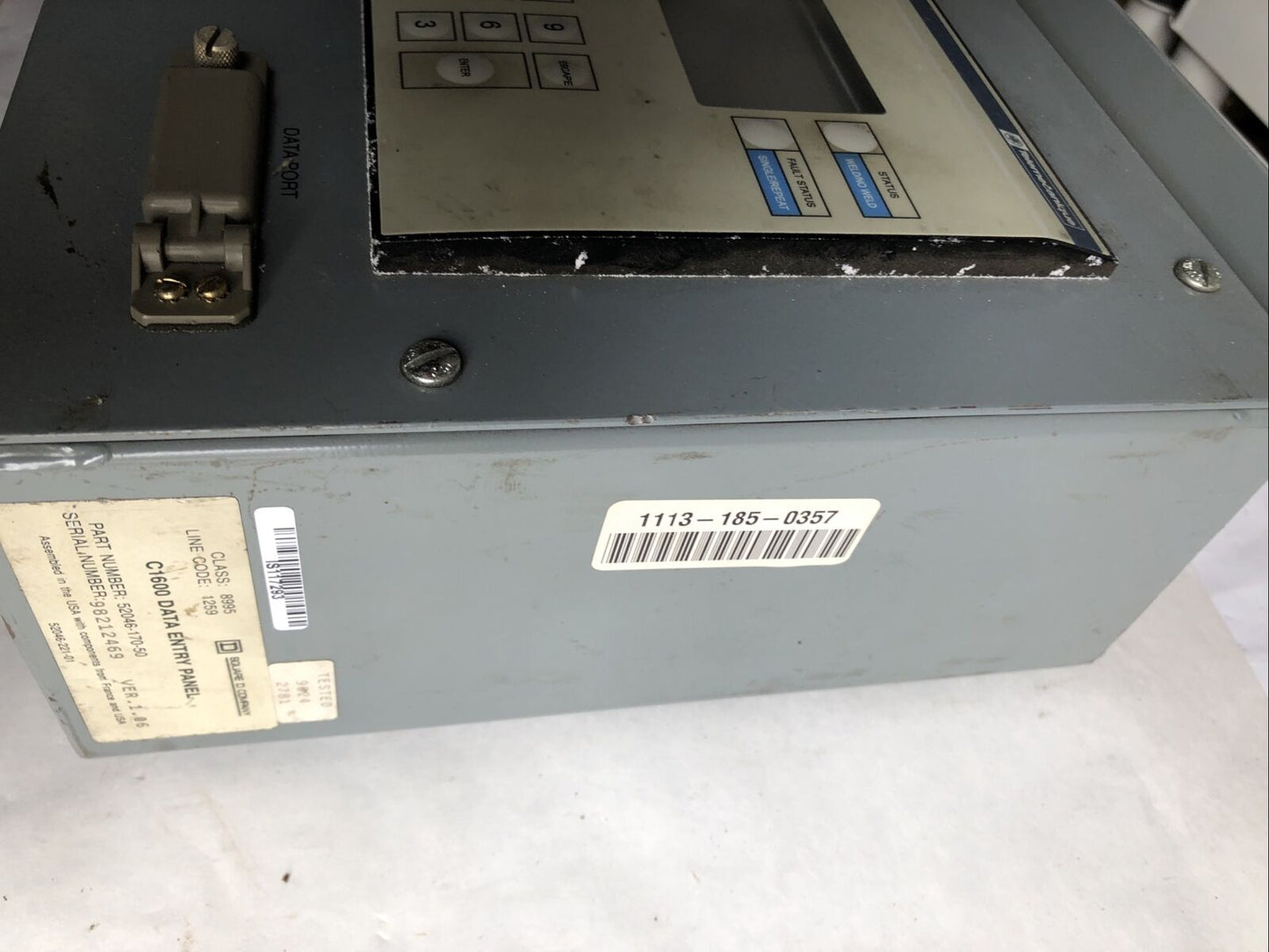 Square D/ Telemecanique C1600 Data Entry Panel,52046-170-50, Enclosure,Fb