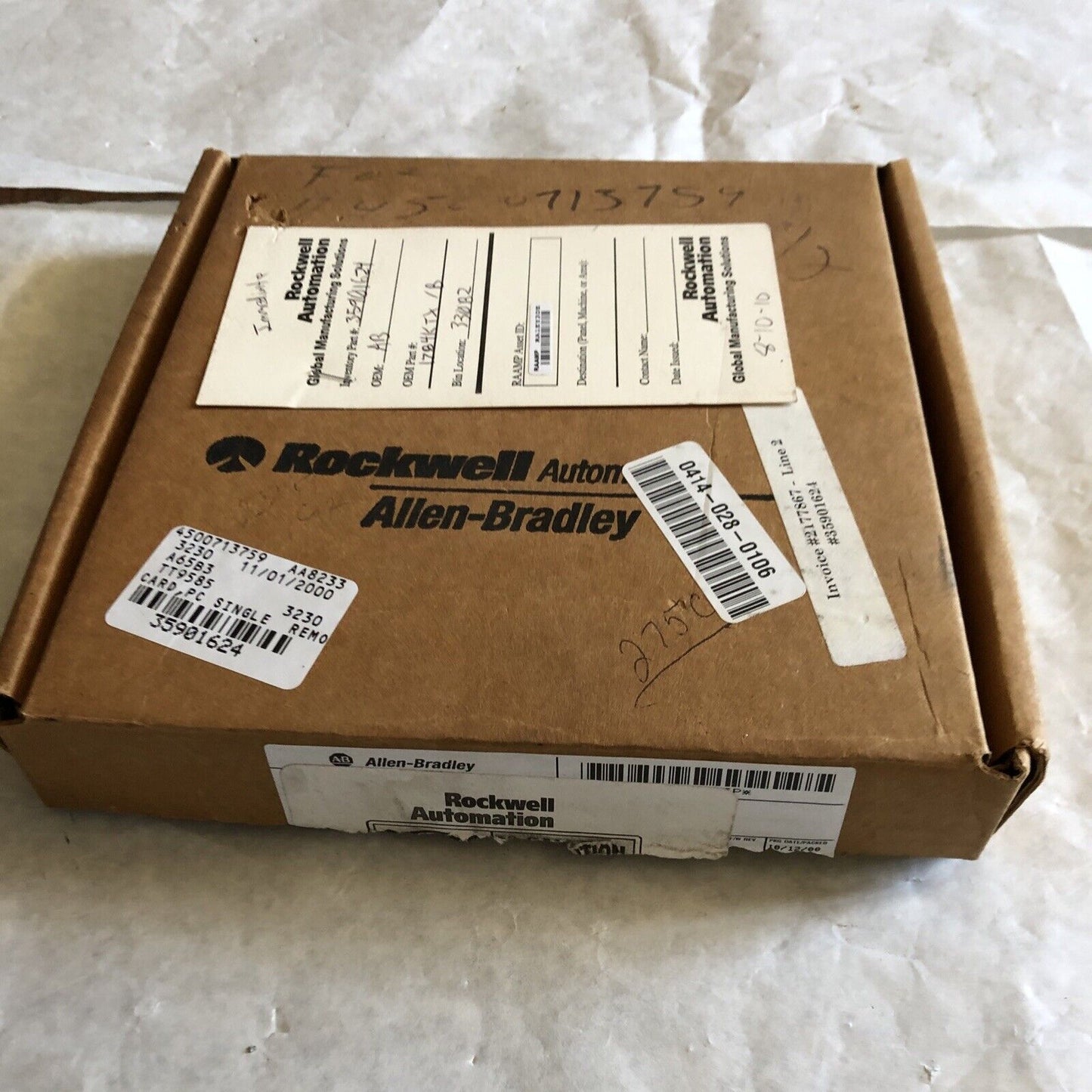 Allen-Bradley 1784-Ktx B Communication Interface Card Isa Dh  Dh485 Rio,De