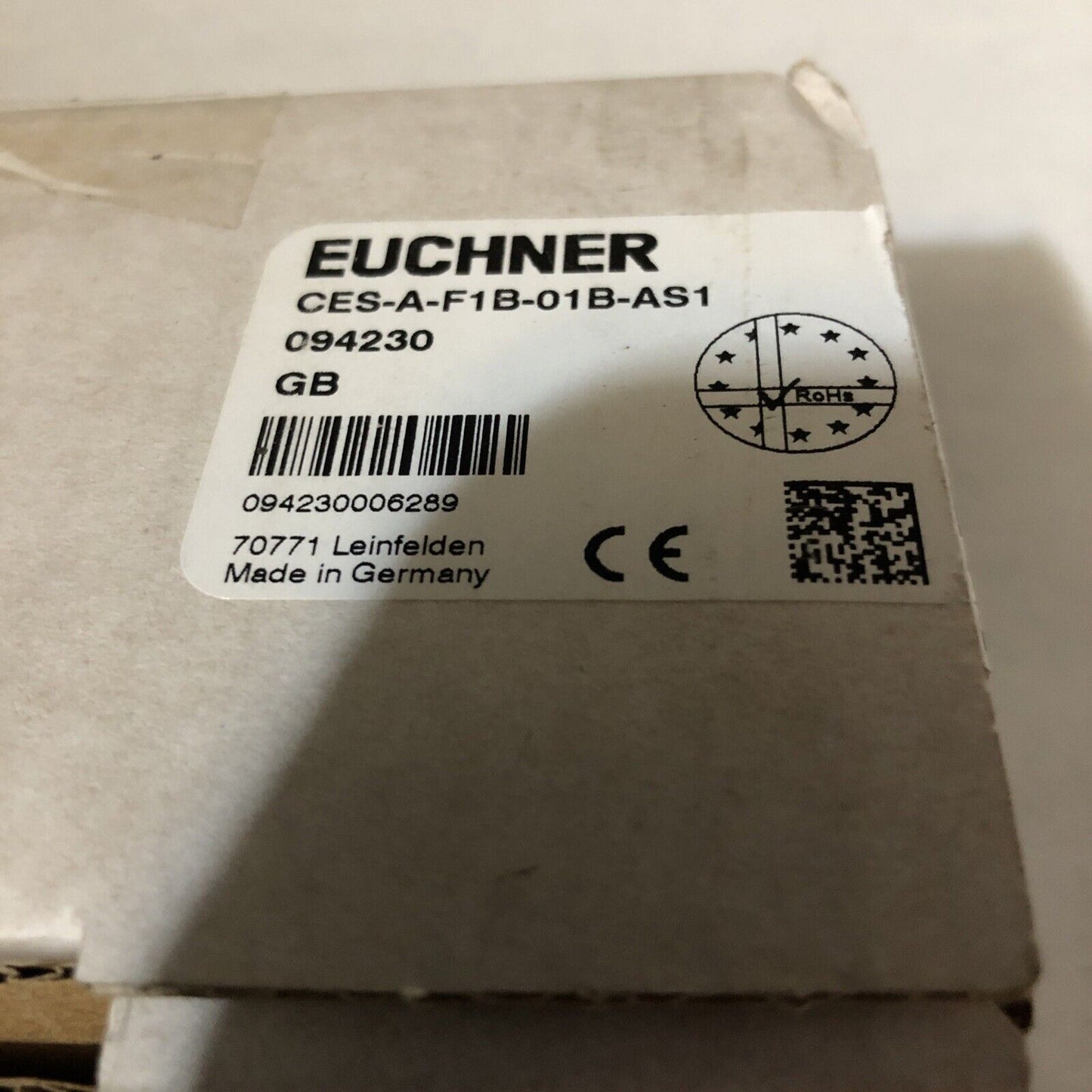 New Euchner Switch  Ces-A-F1b-01B-As1,094230,Dc