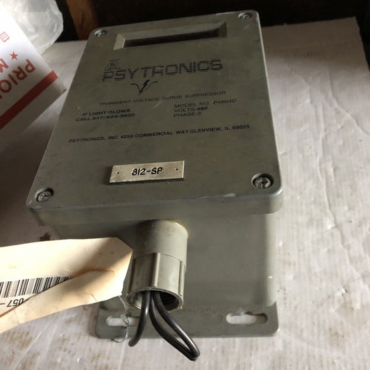 Psytronics P4803d 812-Sp Transient Voltage Surge Suppressor, 480V, 3-Phase,Ay