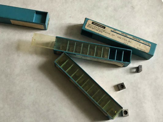 New Lot 35 Ingersoll Snc-33-01 Carbide Inserts, Grade: 111,Tcisnc3301c2,Sv