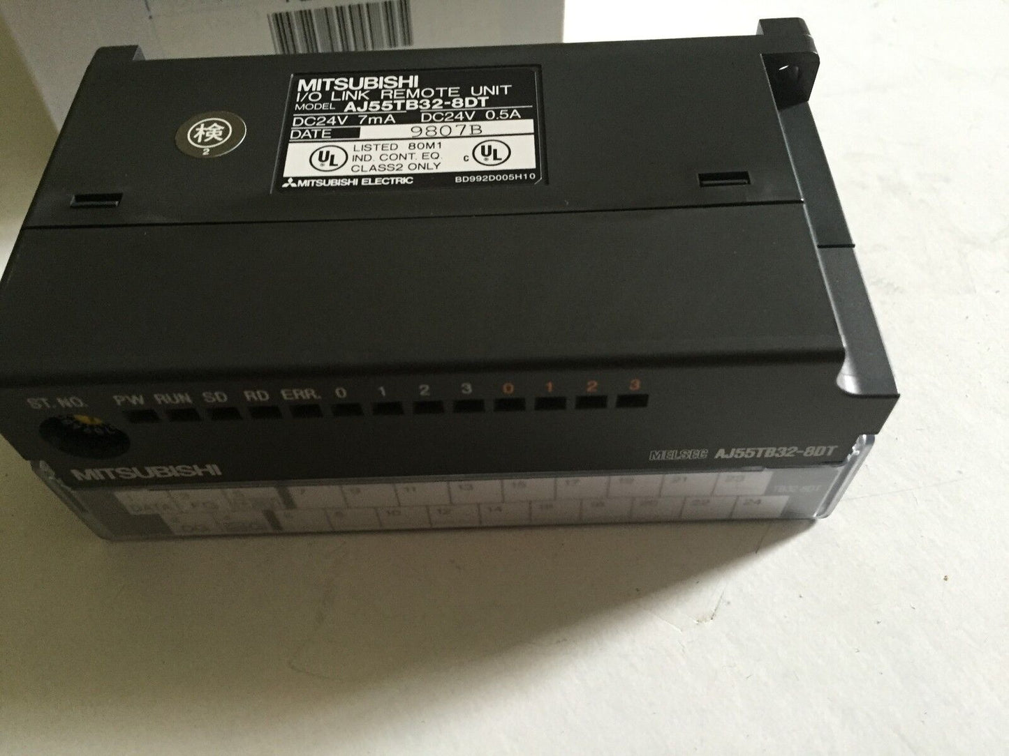 New Mitsubishi Aj55tb32-8Dt, I/O Link Remote Unit, 4 Dcsink In 4 Dcsink O ,Se