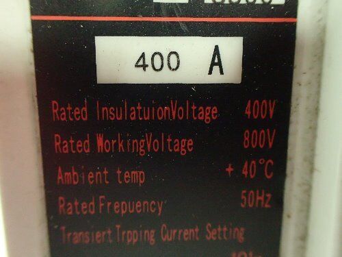 Westhomes Wcm1-400M/3300 Circuit Breaker,3P 400A 800V,Mccb 400A,Bi