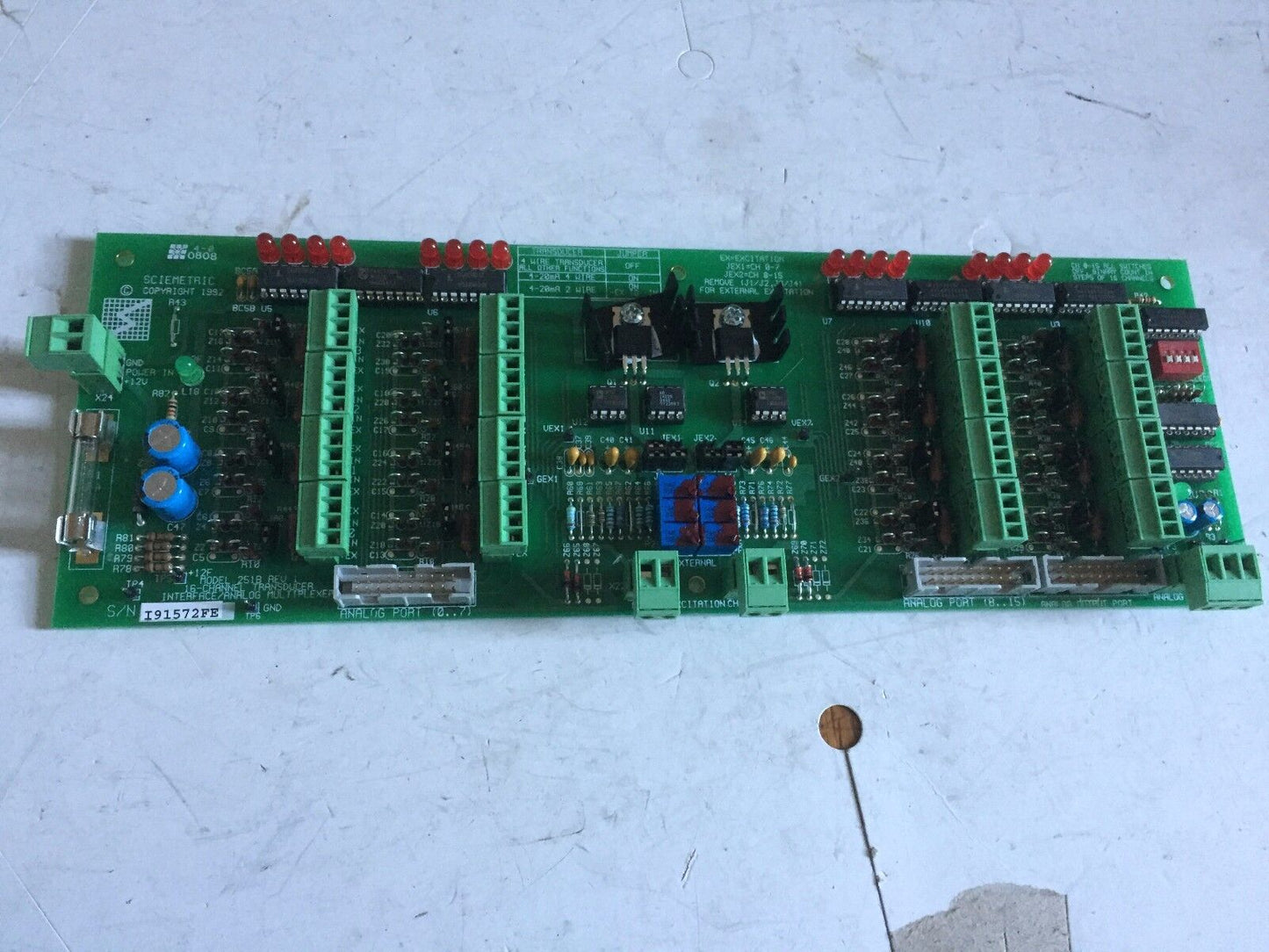 New Sciemetric 251B Rev.1 Interface/Analog Multiplexer,Sciemetric 16-Channel,Ad