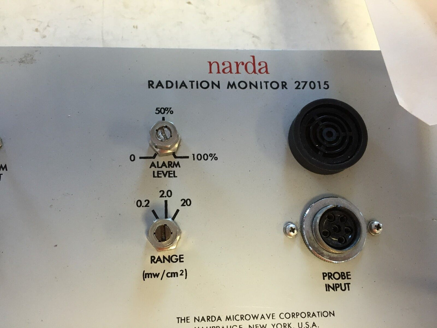 Narda 27015 Radiation Monitor ,A31u29184-1,Cg