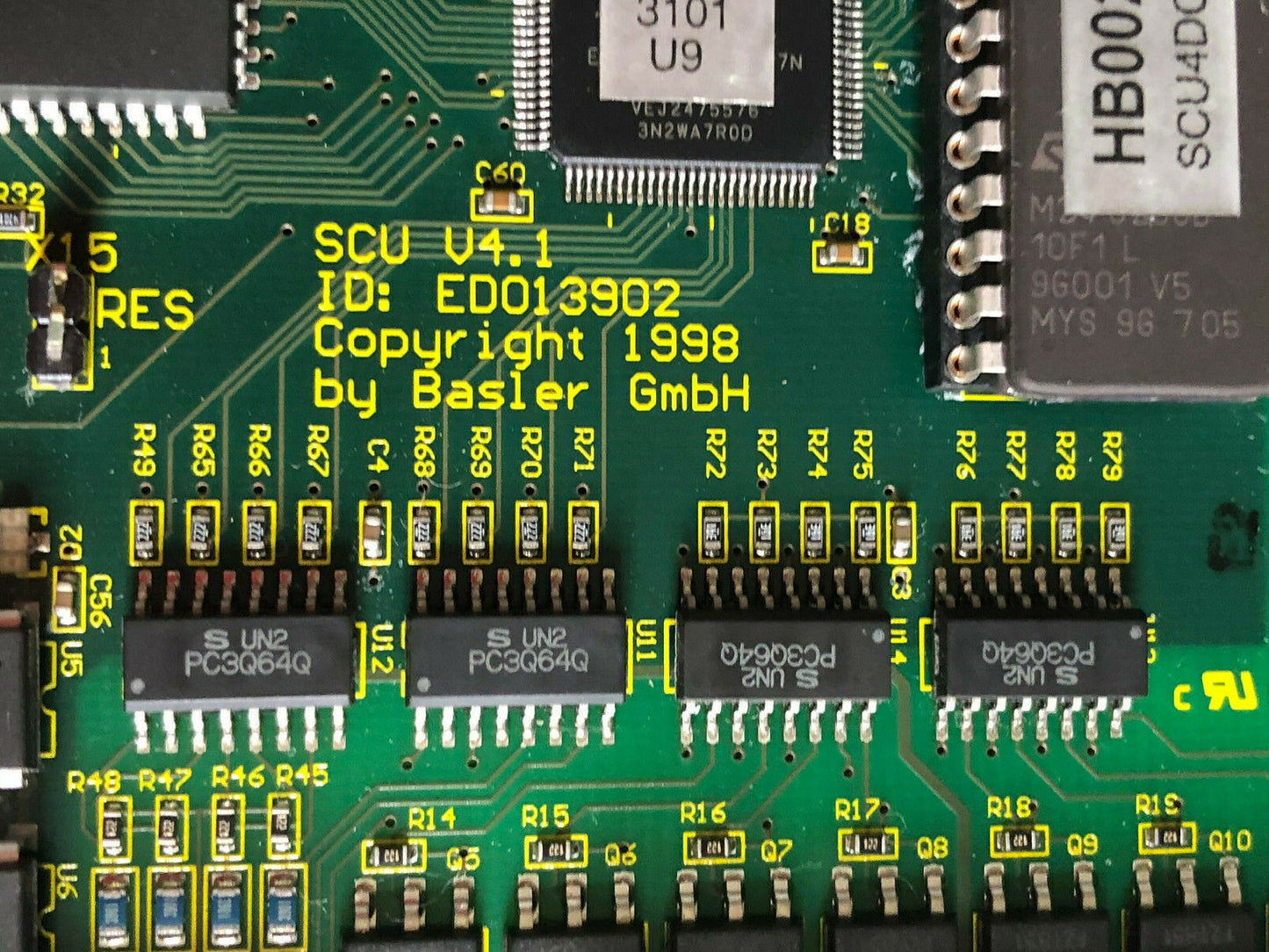 New Basler Scu V4.1, Ed013902,Id2000009974-02,Edo13902 Pcb Card,Ch