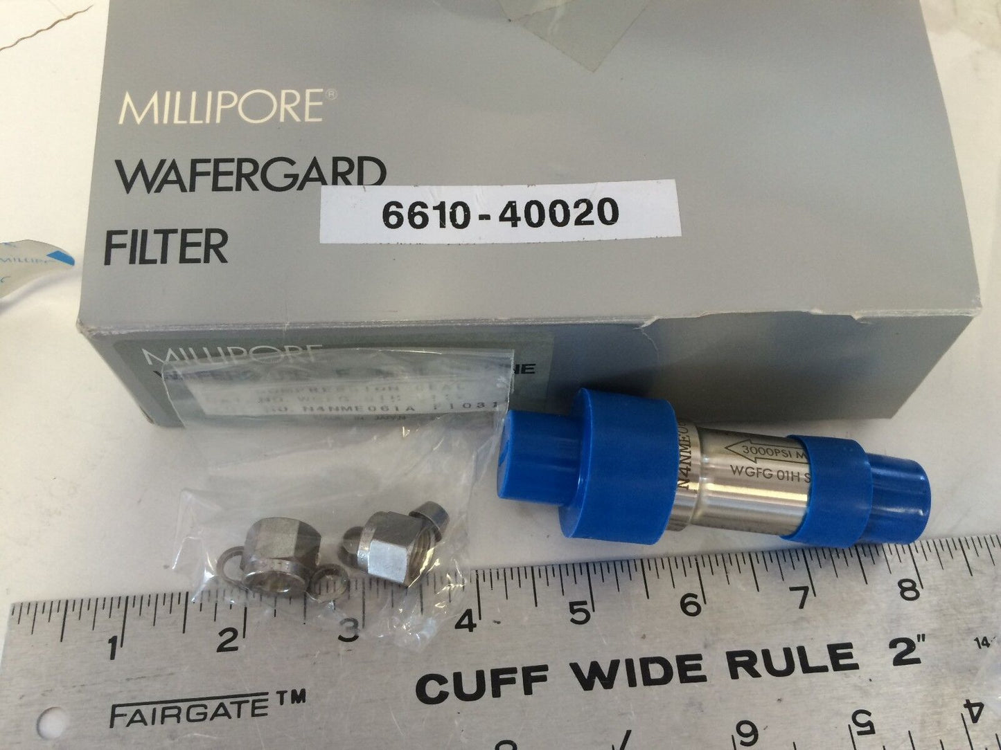 Millipore Aera Wgfg 01H S1ty,N4nme061a,Inline Gas Filter, Wafergard,661040020,Ec