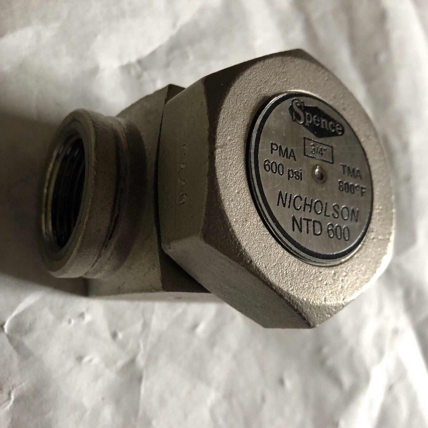 New 3/4” Spence Ntd600,Nicholson Ntd 600,800F,600Psi Thermodynamic Steam Trap,Bu