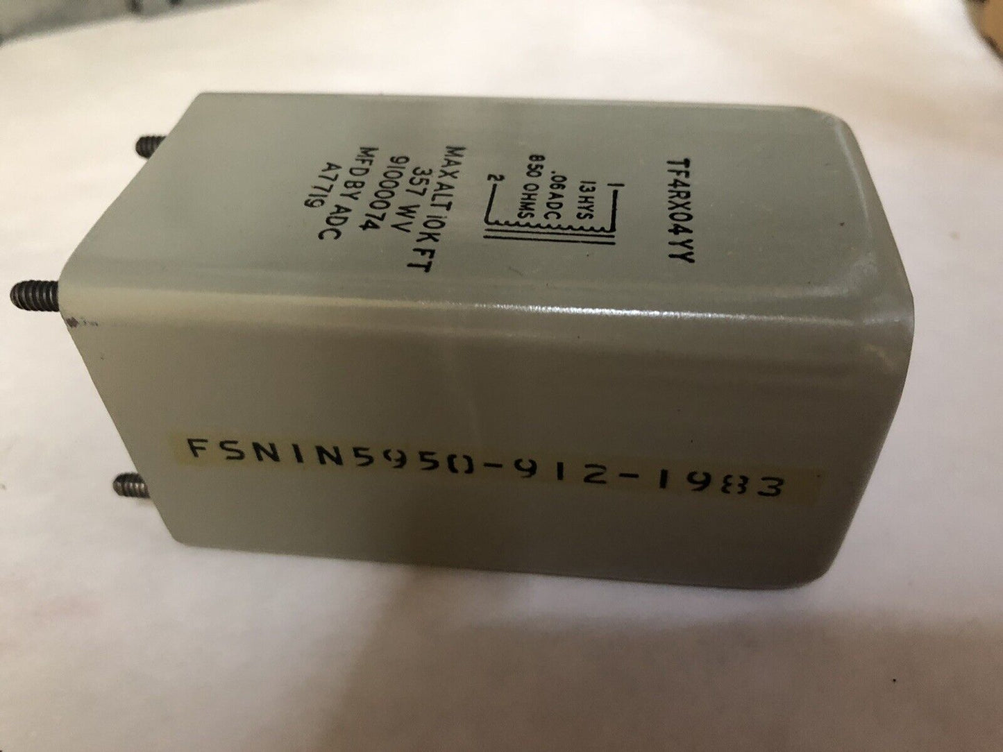 New Fairchild Space Tf4rx04yy Vintage Reactor Relay A7719  91000074 357 Wv,Dd