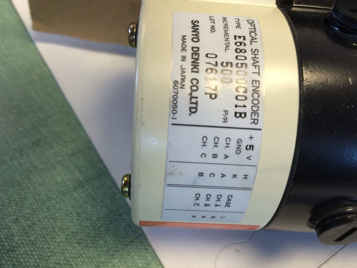 New Sanyo Denki R730-002El2 Dc Servo Motor,Super R,E680500c01b Optical,Fc