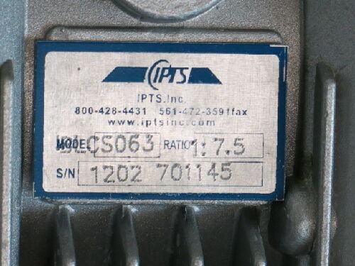 New Ipts Iblcs063,Blcs063 Right-Angle Gear Reducer,1:7.5-Ratio,Dlcs063,1:7.5,Ch