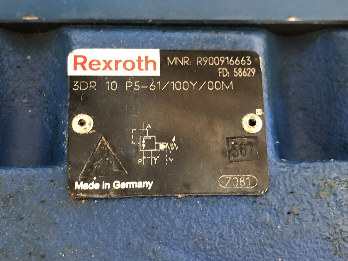 Rexroth R900917523,Drc-5-52/110Y So173,R900916663 Hydraulic Directional Valve,Dk
