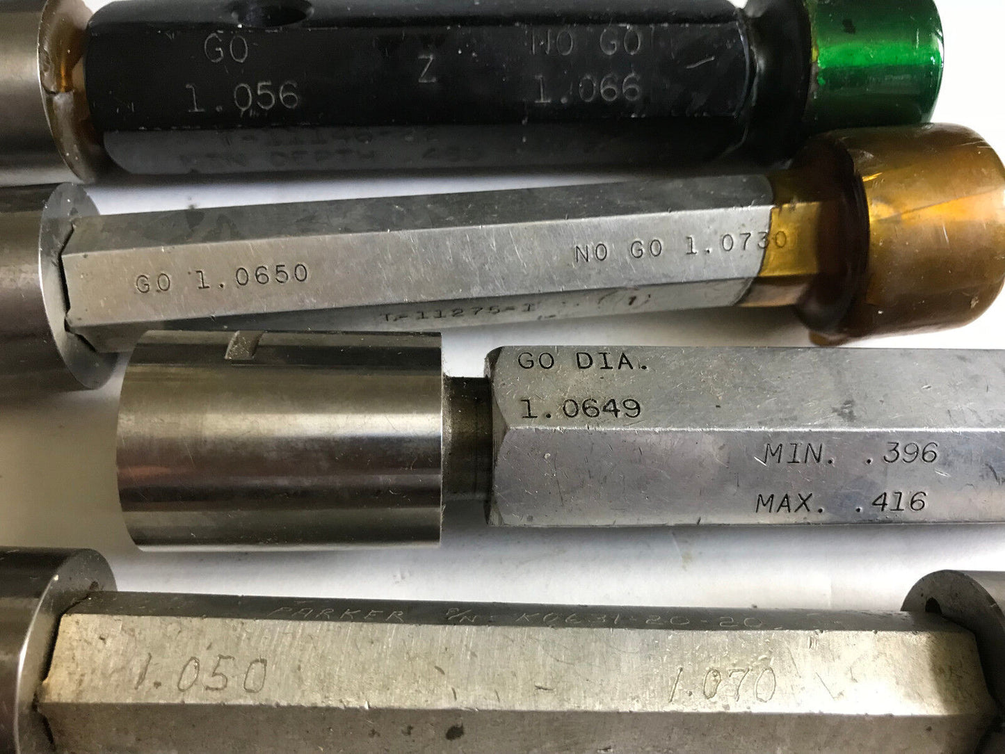 Lot The Pipe Go No Go Plug Gage 1.056 1.066 1.0649  1.0650 1.0730 1.050 1.070,Ac