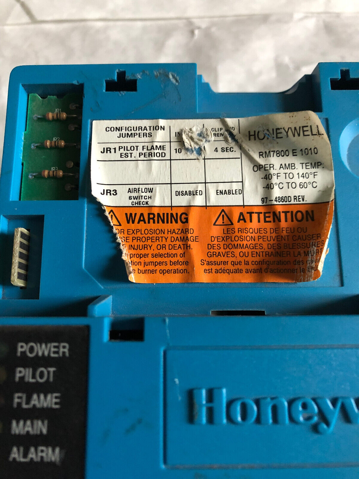 Honeywell Rm7800e 1010,Rm7800e1010 Burner Control Rm7800 E 1010 (Excellent),Bv