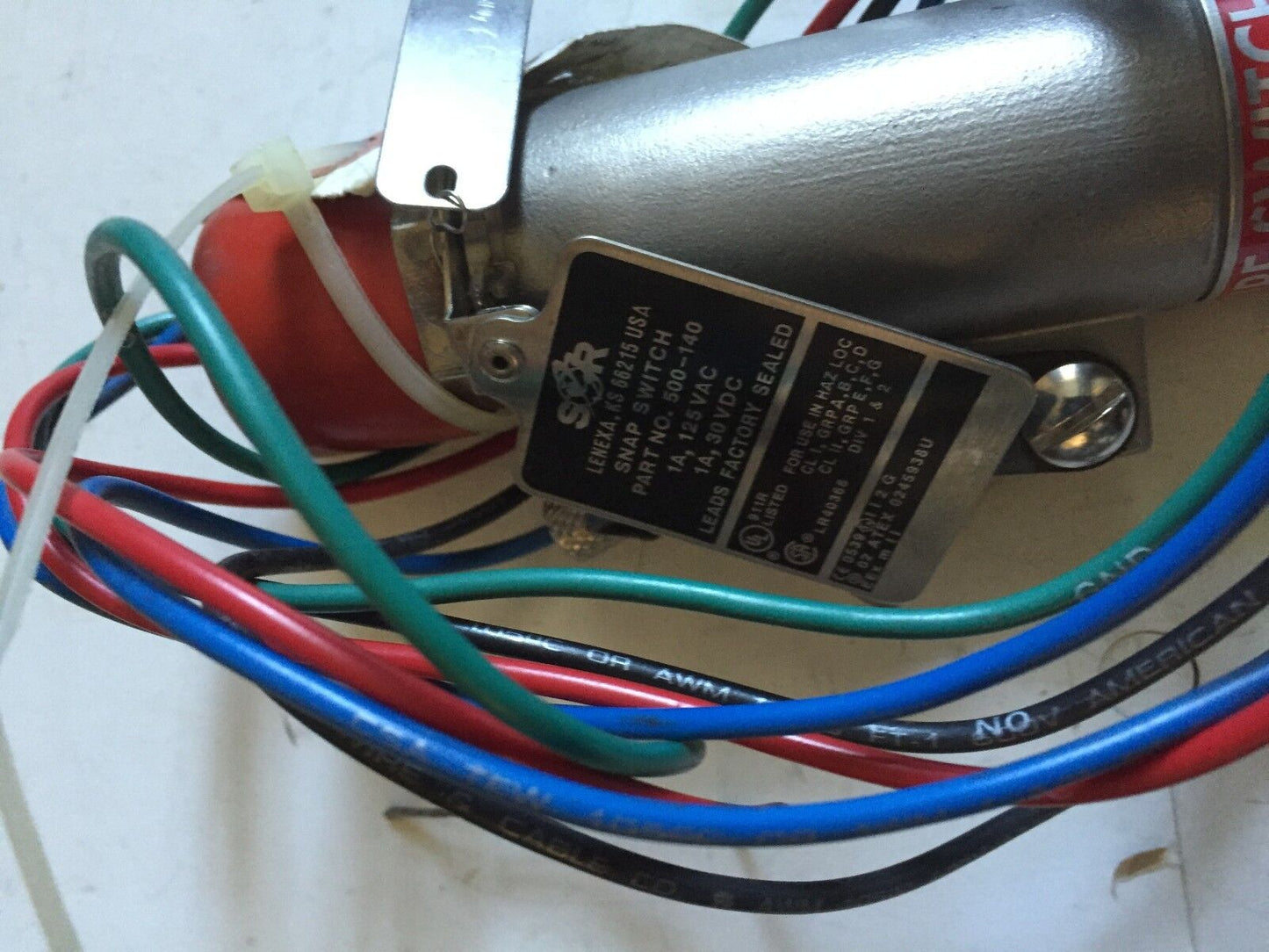 New Sor 6Ah-Jf2-N4-C1a-Rrpk Soc Pressure Switch,6Ah Jf2 N4 C1a Rrfk, 1/4" Npt,Dd