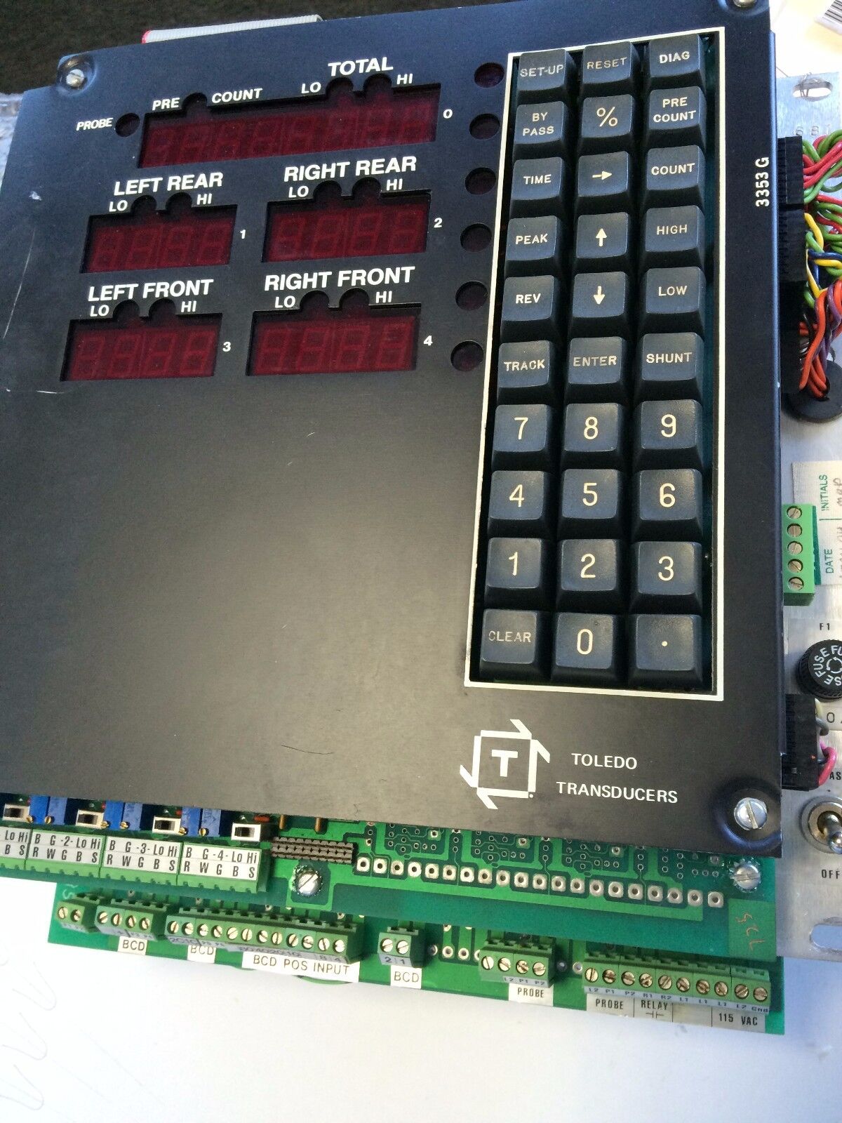 Toledo 3353G Transducers 3353G Operator Interface Panel S112861,Sg