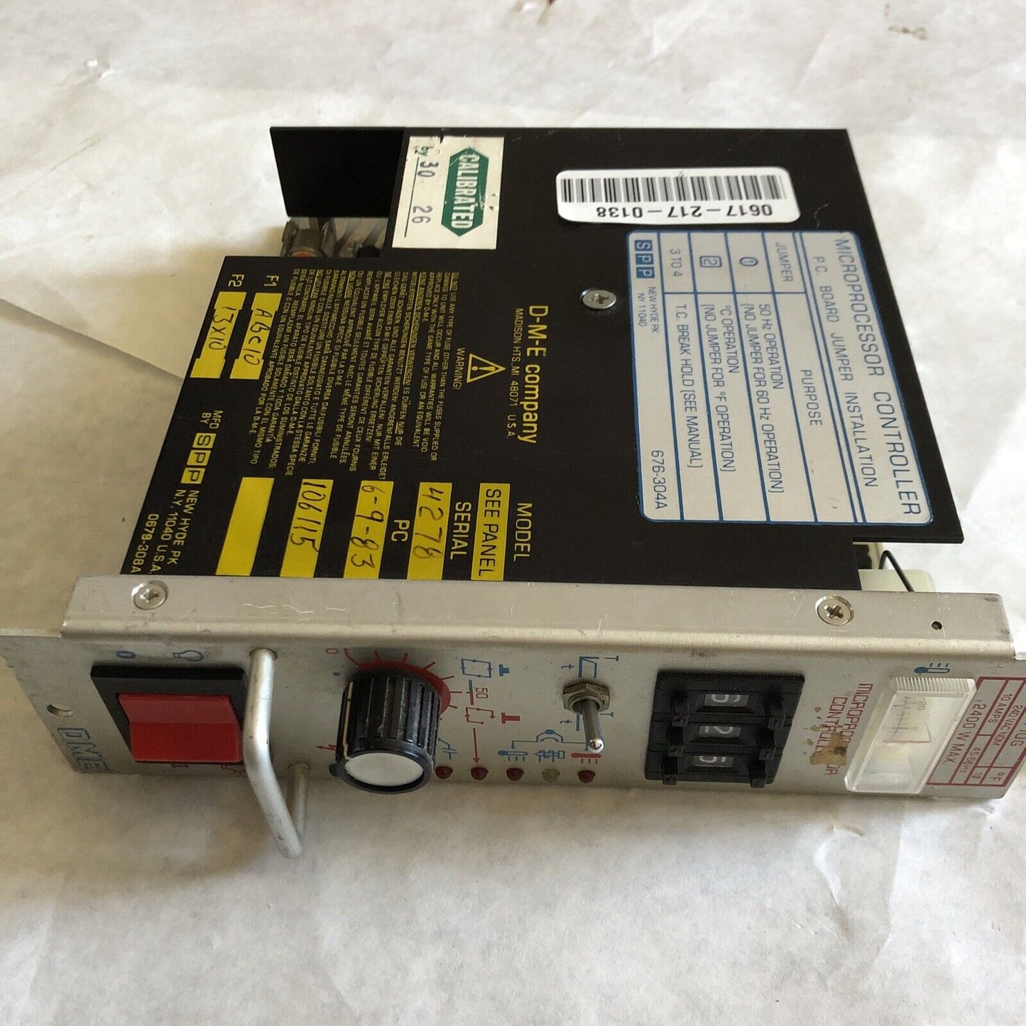 Athena Smp10g,Dme Smpiog Temperature Microprocessor Controller,240Vac 2400W,Sm
