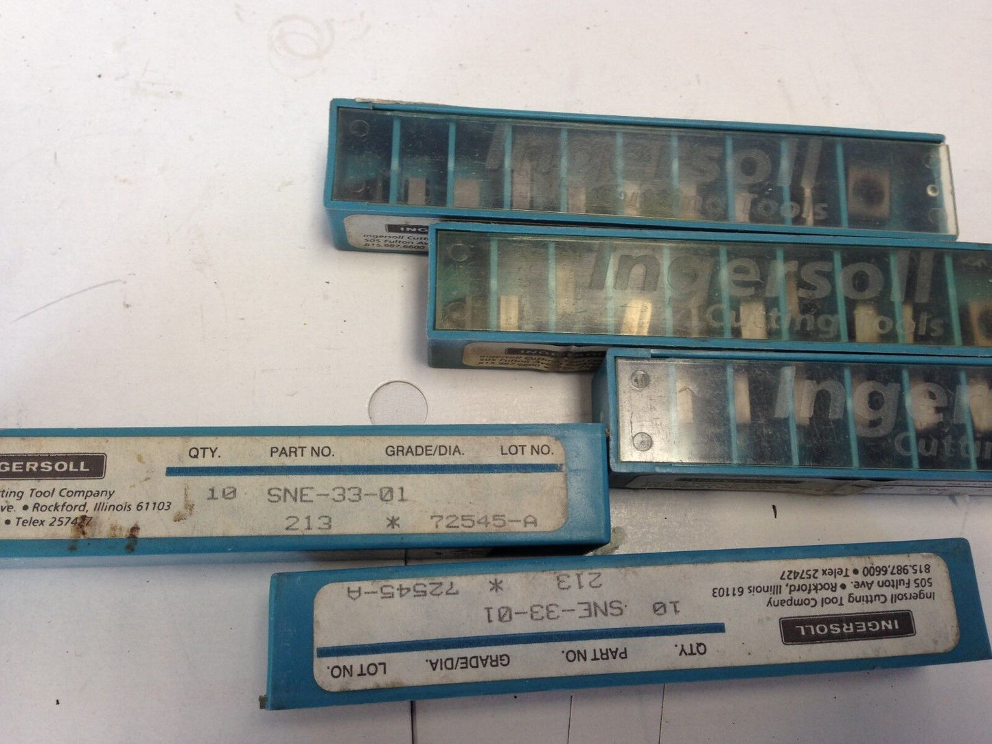 New Lot 50 Ingersoll Sne-33-01,213 Carbide Inserts, Grade: 213 204.02.000.20,Sb