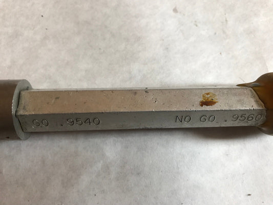 The Pipe Machinery 9540,9560 Inspection Gage Go No Go Plug Gage .9540 .9560,Ag