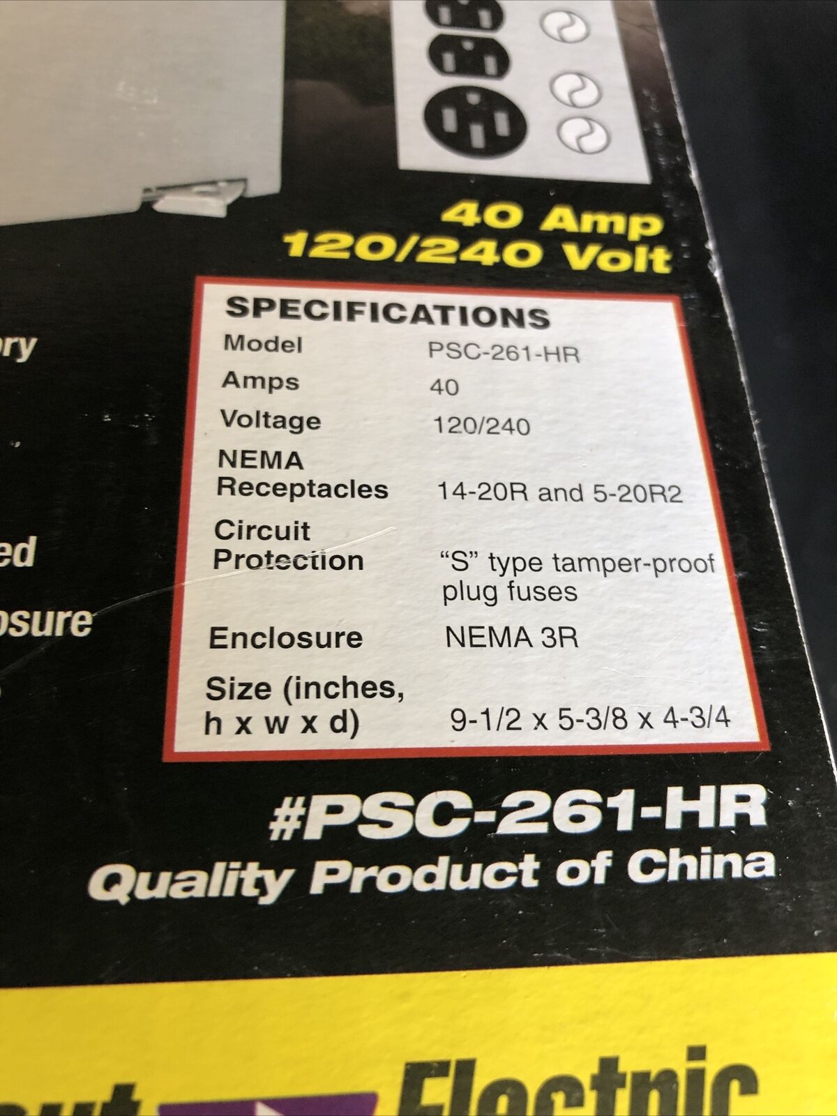 New Connecticut Electric Psc-261-Hr  Evaporative Cooler Fusible,Cz