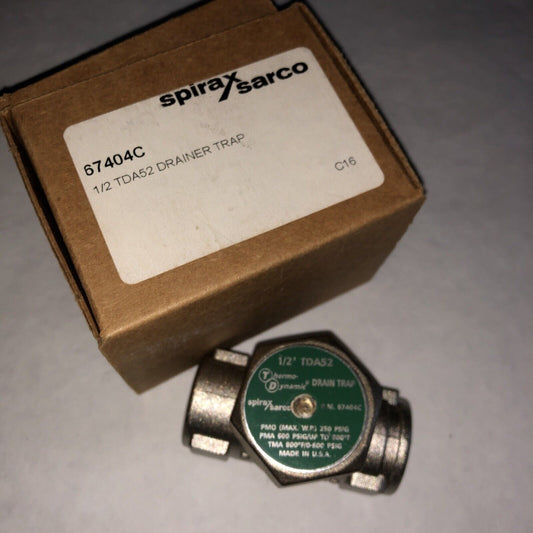 1/2” Spirax Sarco Tda52,1/2 Tda52 B.M 67404C Thermodynamic Drain Steam Trap,Bs